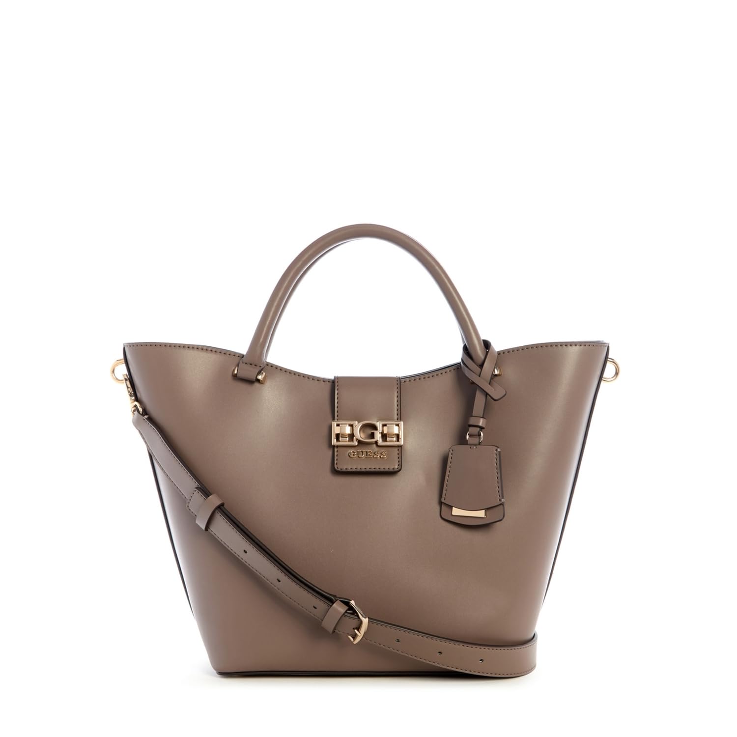guess Women Dark Taupe Solid Jane Tote Bag-picture-10