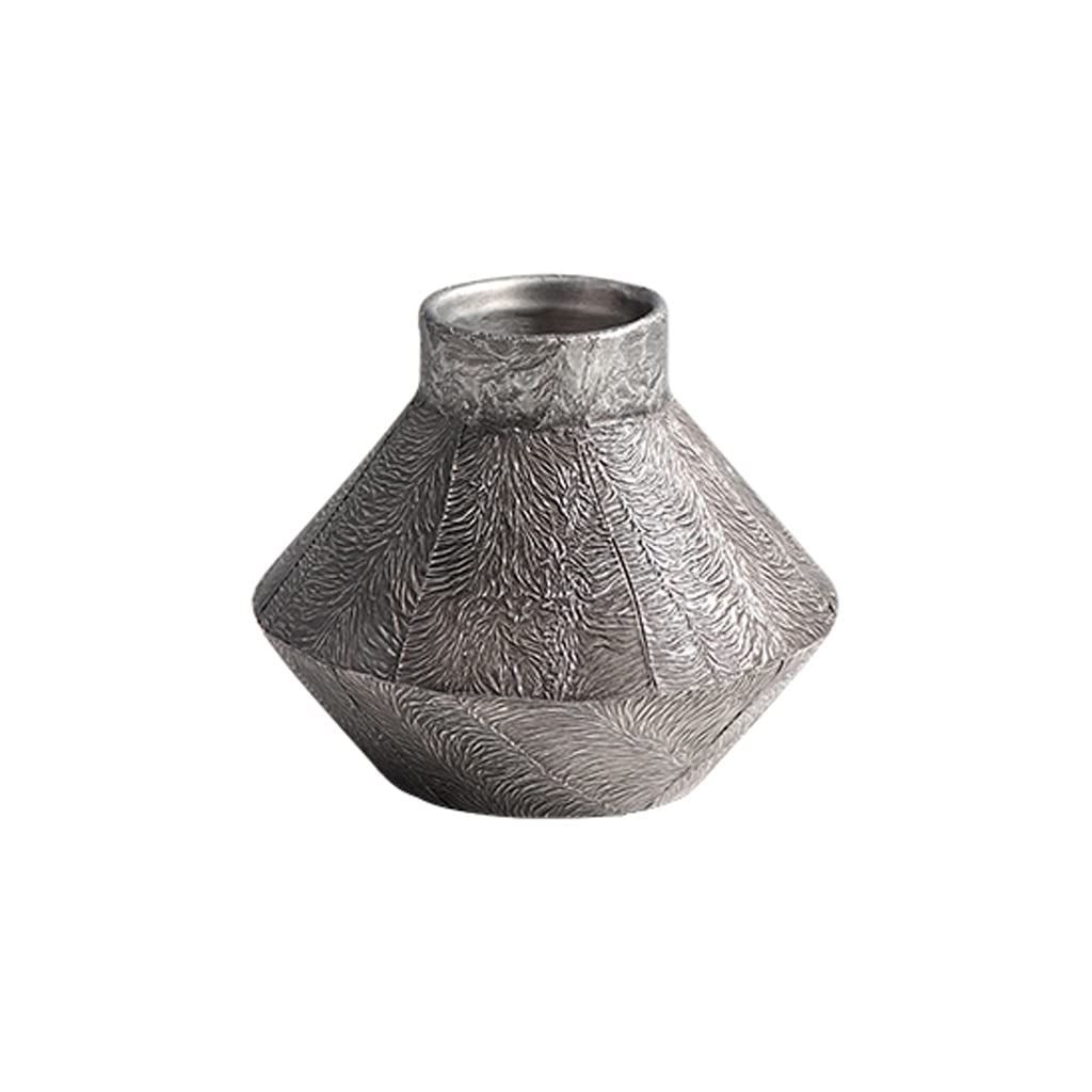 Vase céramique moderne ornement géométrique haut de gamme pour salon