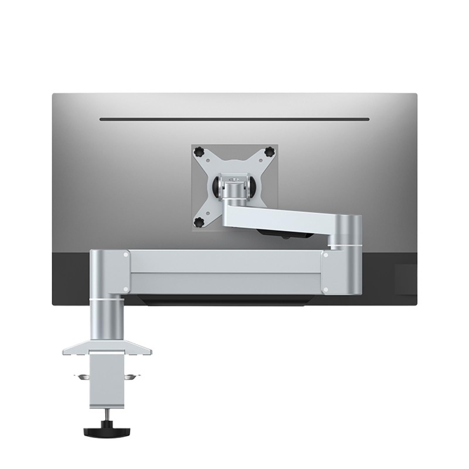 YLUPVT Computer monitor stand arm screen base wall mount mechanical arm universal desktop 22-43 inches(Silver)