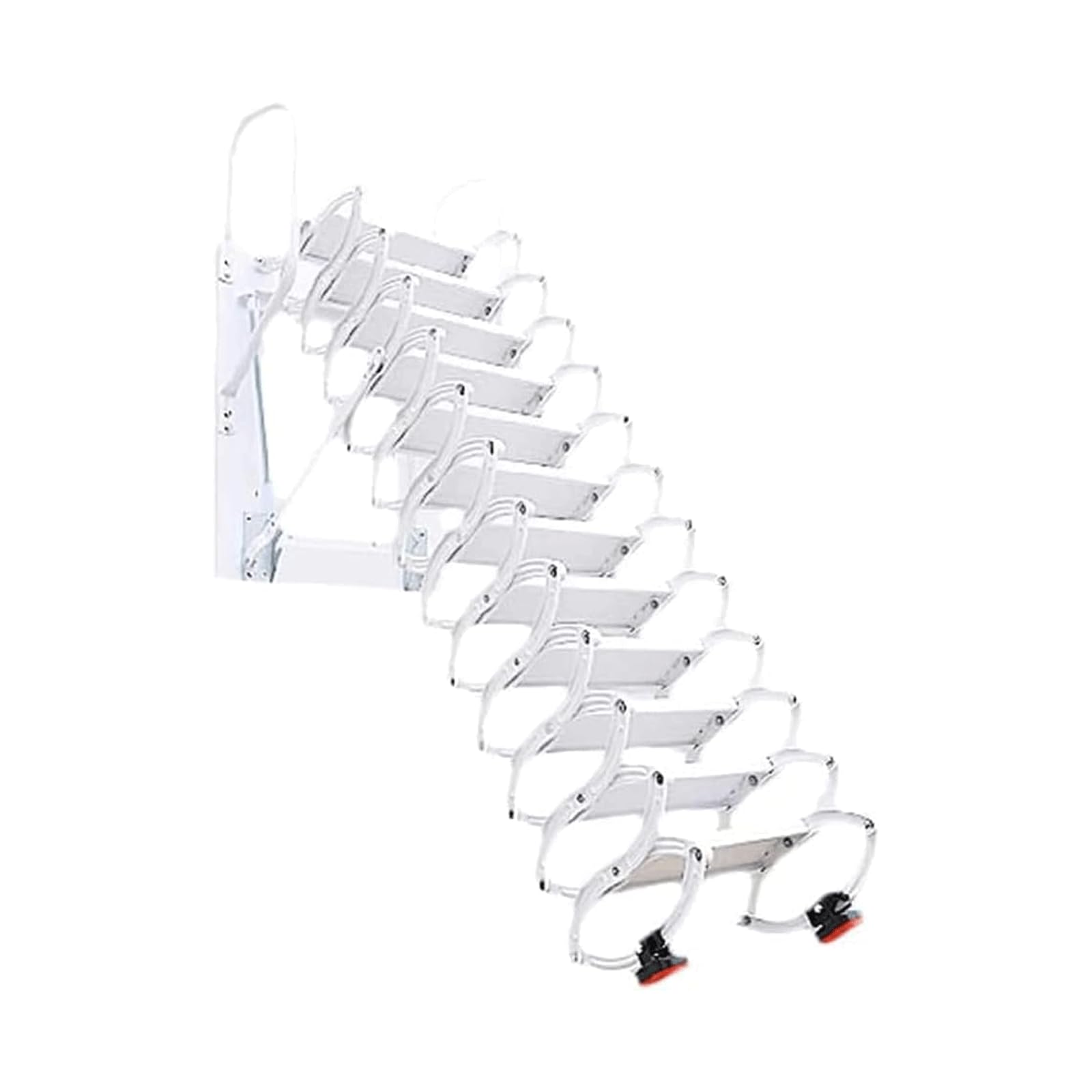 Scale per soffitta manuali Scale per soffitte abbassabili Pratica Scala per soffitta Scala per soffitta a Parete Scala Pieghevole Retrattile (H2 2,75)