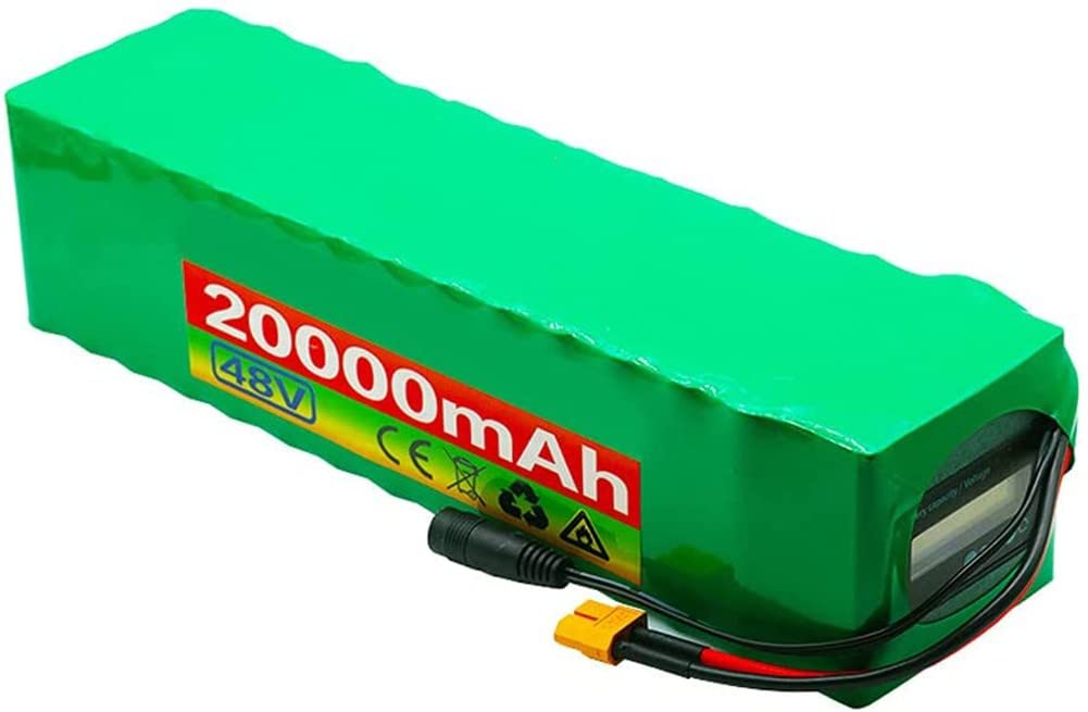 Batteria Alta Potenza Della Batteria, 48V 20Ah Batteria Per Bicicletta Elettrica, 20000Mah Batteria Ad Alta Capacità, Per Scooter Elettrico Elettrica Da E-Bike 48V 20Ah