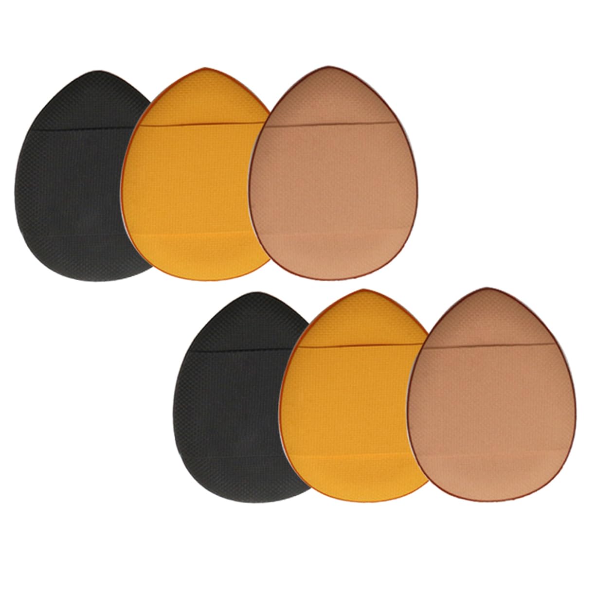 PLAFOPE 6Pcs Fingertip Mini Makeup Powder Puff Fluffy Skin Friendly Cosmetic Supplies for Delicate Application Portable Easy to Use Powder Applicator