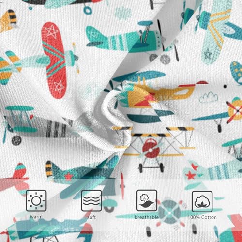 Boys' Exclusive Briefs Toddler Underwear 95% Combed Cotton Boxerbriefs 2T Airplane Pattern 643