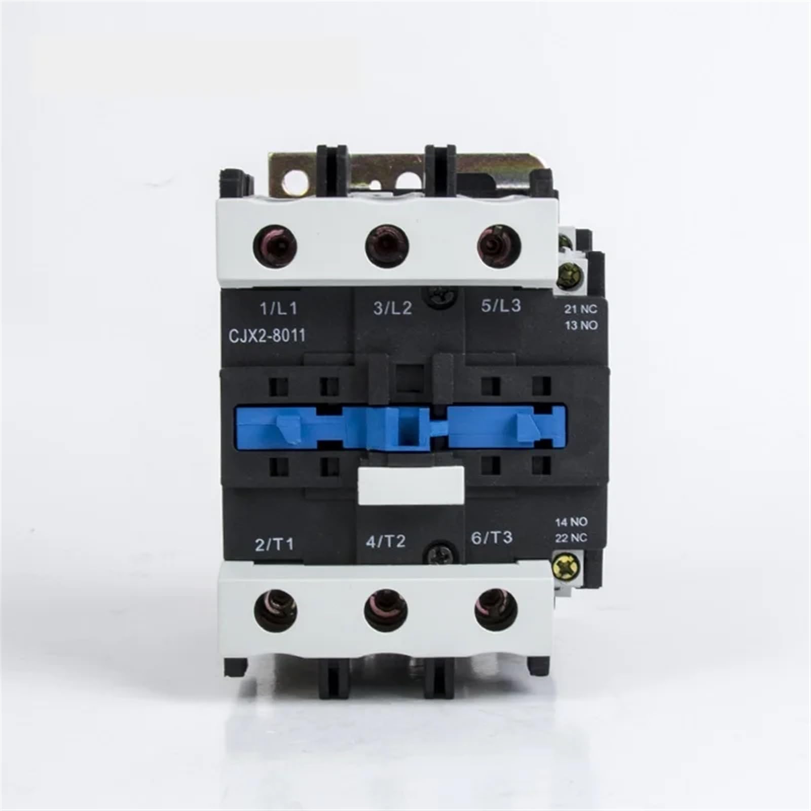 80 A stycznik AC CJX2-8011 8001 LC1 3-fazowy 3-biegunowy, bez cewki, napięcie 380 V, 220 V, 24 V, 50 Hz, szyna DIN, zamontowana na szynie 3P + 1NO 1NC stycznik (8011 110 V)