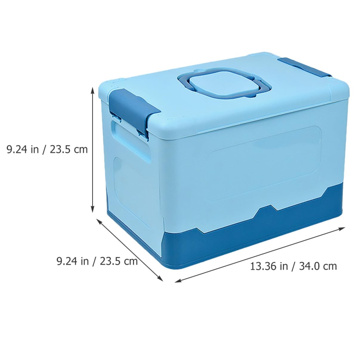 Aufbewahrungsbox Zartem Große Kunststoff Blauem aus Faltbare Multifunktionalem mit Design und Erscheinungsbild für Vielseitigen Heimgebrauch