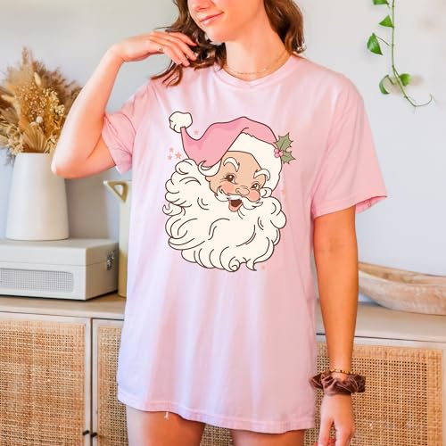 Fall Design Christmas T-Shirt: Happy Santa, Graphic Tee for Women, Men, Unisex, 100% Cotton2