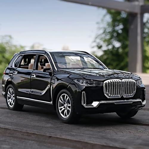Image of DARVICE 132 Diecast Car BM X7 Sport Diecast Metal Toy Car for Kids Light Sound Pullback Openable Door
