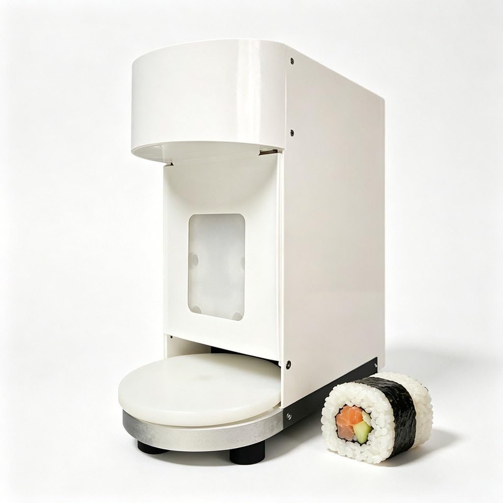 LIBYHEI Automatic Sushi Maker Machine,Sushi Rolling Forming Machine,Adjustable Rice Ball Density Onigiri Maker 1200PCS/Hour Adjustable Rice Ball Density Removable for Restaurants, Hotels,16-26g