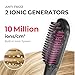 TYMO Ionic Hair Straightener Brush - One-Step Hair Straightener for Women, Straightening Brush with Negative Ions, 16 Temp Settings, LCD Display, Dual Voltage, Hot Comb Flat Iron for Frizz-Free Styles