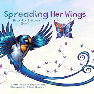 Diseño de la portada del título Spreading Her Wings