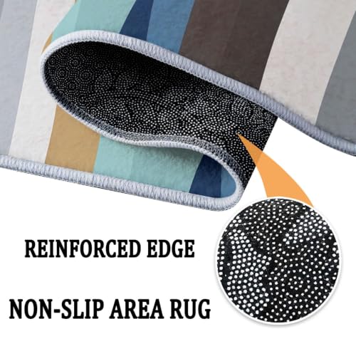 Tapis pour chambre lavable en machine fini les taches sur le tapis gris - 7