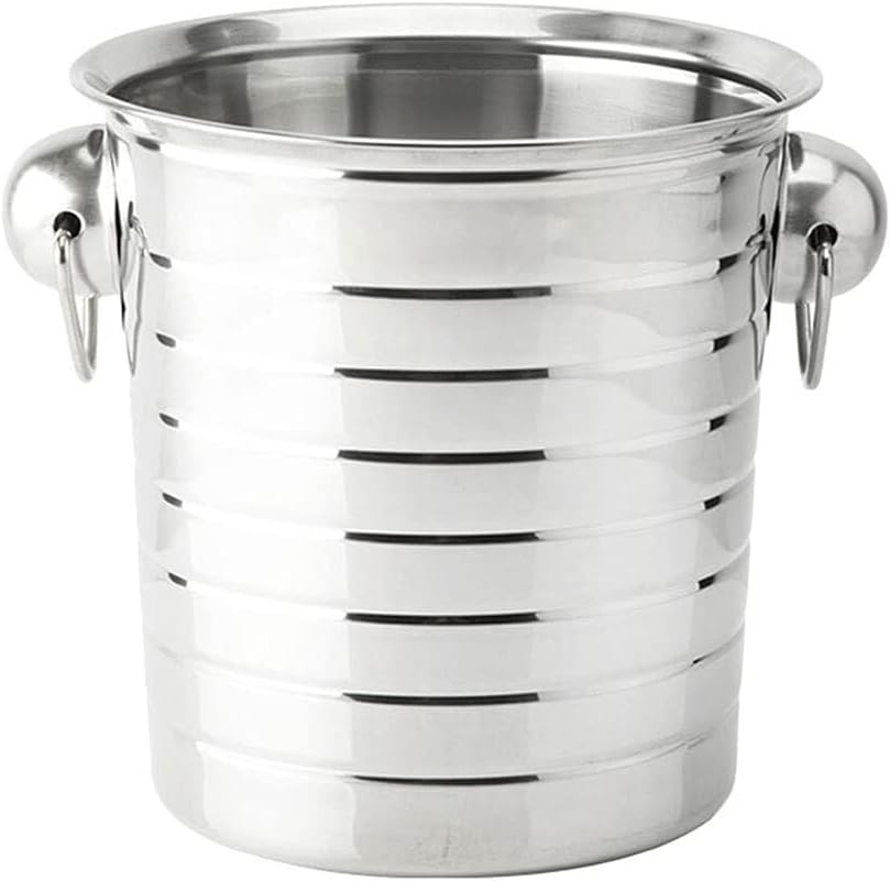Stainless Steel Ice Bucket Champagne Bucket Cooler for Bar Restaurant 3L