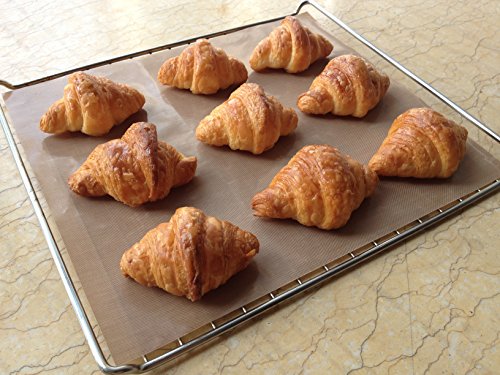 Bluedrop BAKING MATS SET Sheets Silicone Macarons Baking Mat And Ptfe Oven Liner 1 Pcs Each Non Stick Baking Mats thumb #3