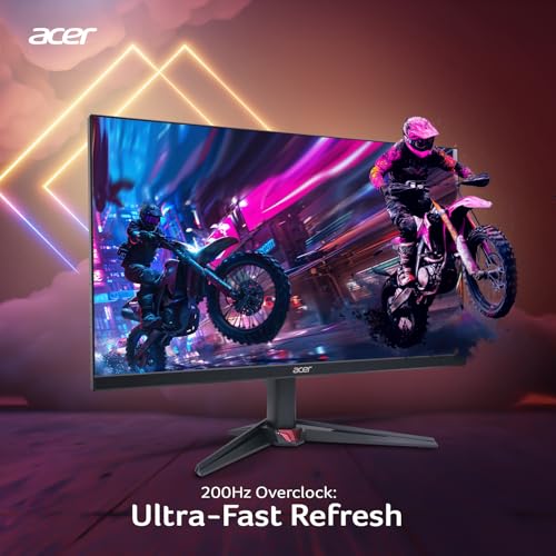 Image of acer Nitro VG270 X1 27 Inch IPS Full HD Backlit LED Gaming Monitor I 0.5 MS Response I 200Hz Refresh Rate I SRGB 99%, HDR 10 I 2xHDMI, 1xDP I Stereo Speakers I AMD FreeSync Premium I Eye Care (Black)