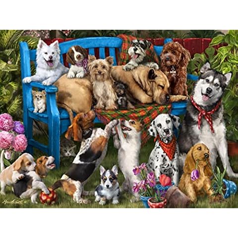Vermont Christmas Company Dogs Galore Jigsaw Puzzle 550 Piece Cover