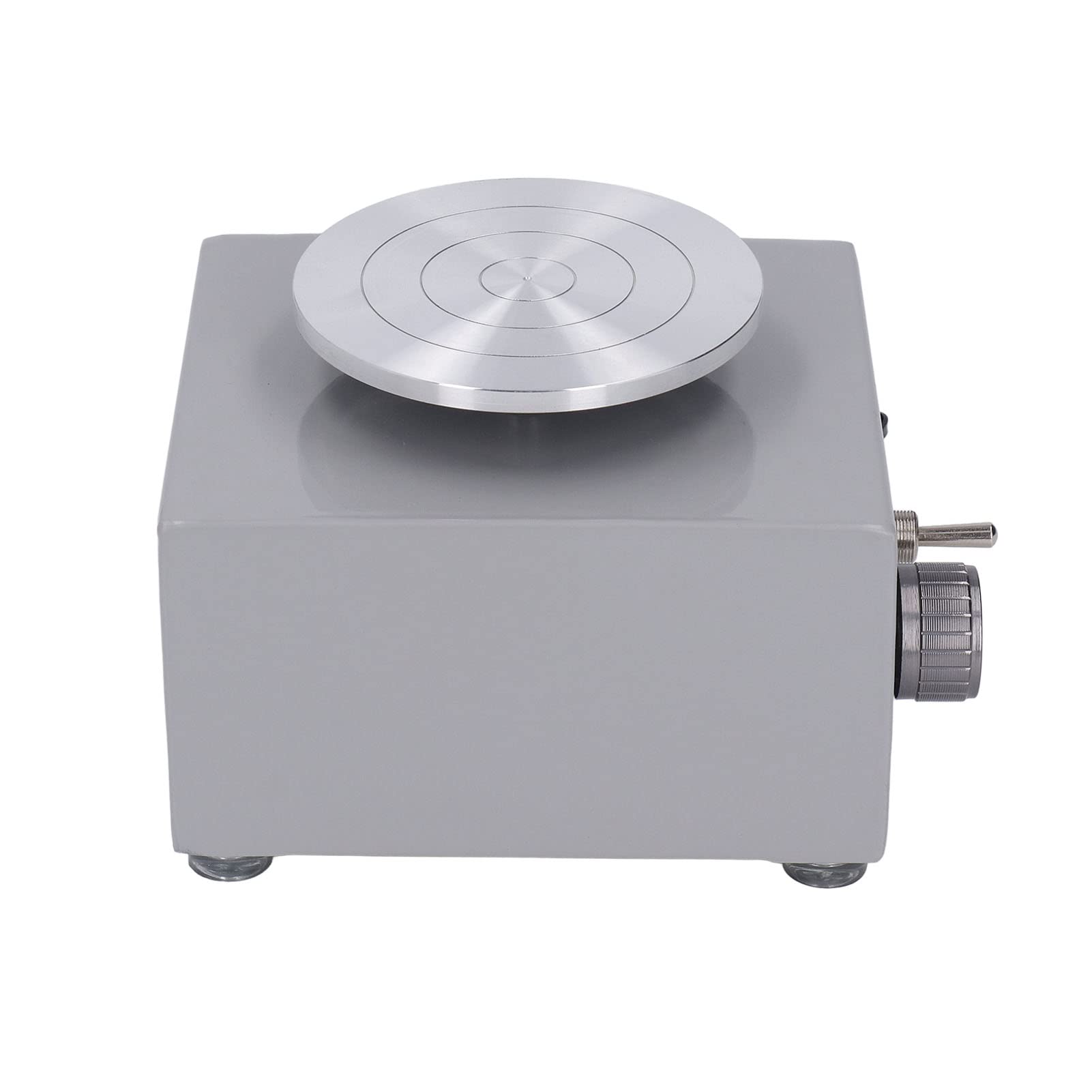 Mini-Töpferscheibe, 2000 U/min, Geschwindigkeit Einstellbar, für Kinder, Grau, Kleine Schulunterrichts-Töpferradmaschine, 100 Bis 240 V, Elektrische Kleine Töpferscheibe mit Rostfreiem(#2)