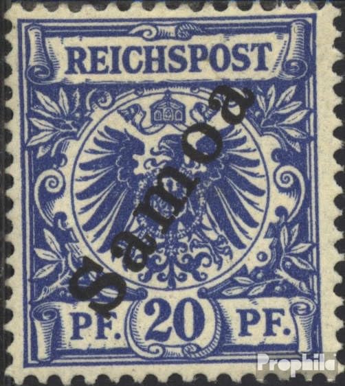 Samoa Alemana sello Prophila 4 examinado MNH 1900 coleccionismo de escudos y banderas de tierra