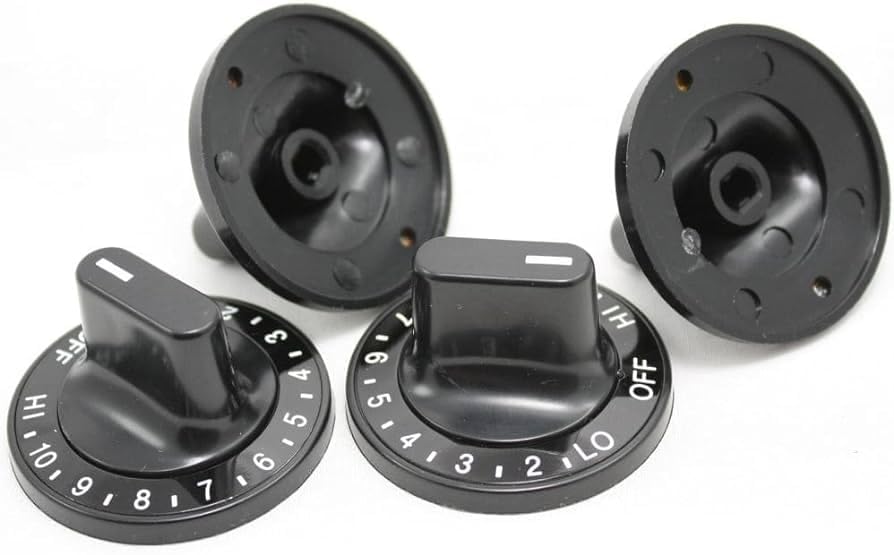 12200035 Genuine Burner Knob Set fit for Whirlpool