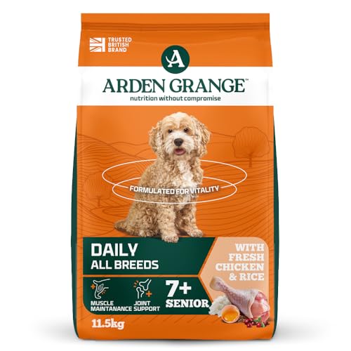 Arden Grange Senior Dry Dog Food with Fresh Chicken and Rice 11.5kg