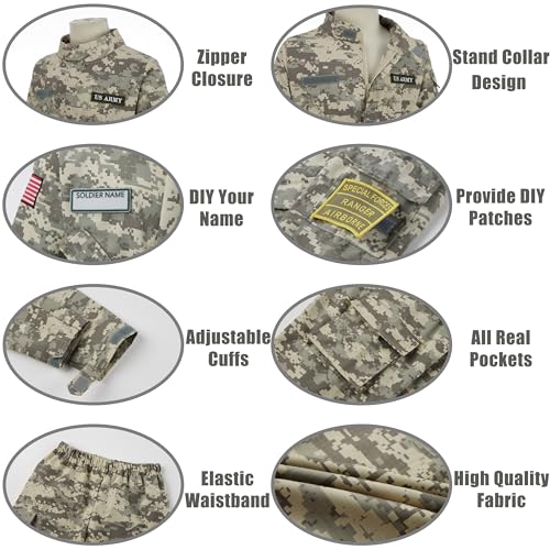 Disfraz de Ejército para Niños Talla 120/S miniatura 3