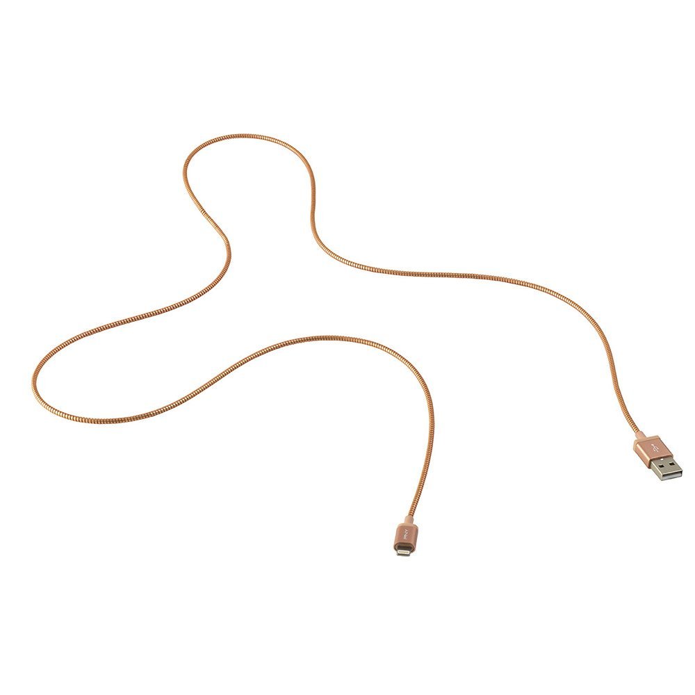 PNY Cavo Metallico Lightning, 1.2 m, Oro Rosa