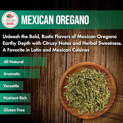 Dried Mexican Oregano (4 oz) – Fresh and Fragrant - Dried Whole Leaves – Great in Mexican Recipes like Pasole, Stews, Salsa, Meats, Enchiladas. Resealable Bag. By Amazing Chiles and Spices. - Image 4