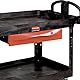 RUBBERMAID FG459300RED Abschließbare Schublade für Premium Universal Regalwagen, Chrom