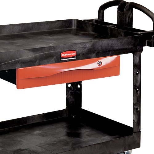 Rubbermaid Commercial Products Rolling Cart Lockable Drawer for Premium Universal Shelf Carts, Chrome, Secure Tools in Cart for Added Safety by Rubbermaid Commercial - Used condition - CA$143.89