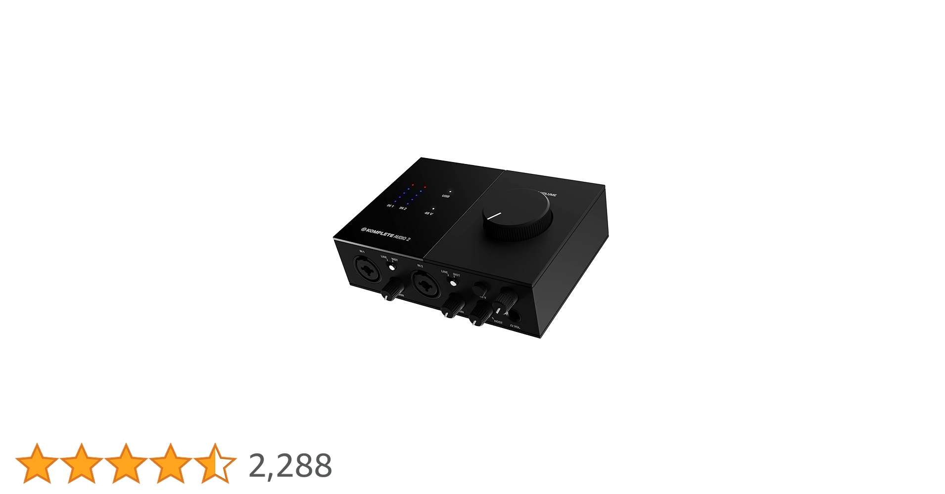 DTM・DAW Native Instruments KOMPLETE AUDIO2 Native Instruments Komplete Audio 2 Two-Channel Audio