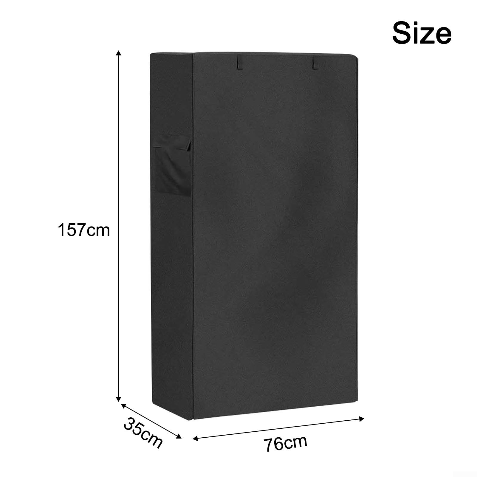 420D Oxford wasserdichter Regal-Staubschutz mit Aufbewahrungstasche und Reißverschluss, geeignet für Regale in verschiedenen Lagerumgebungen (76 x 35 x 157 cm)