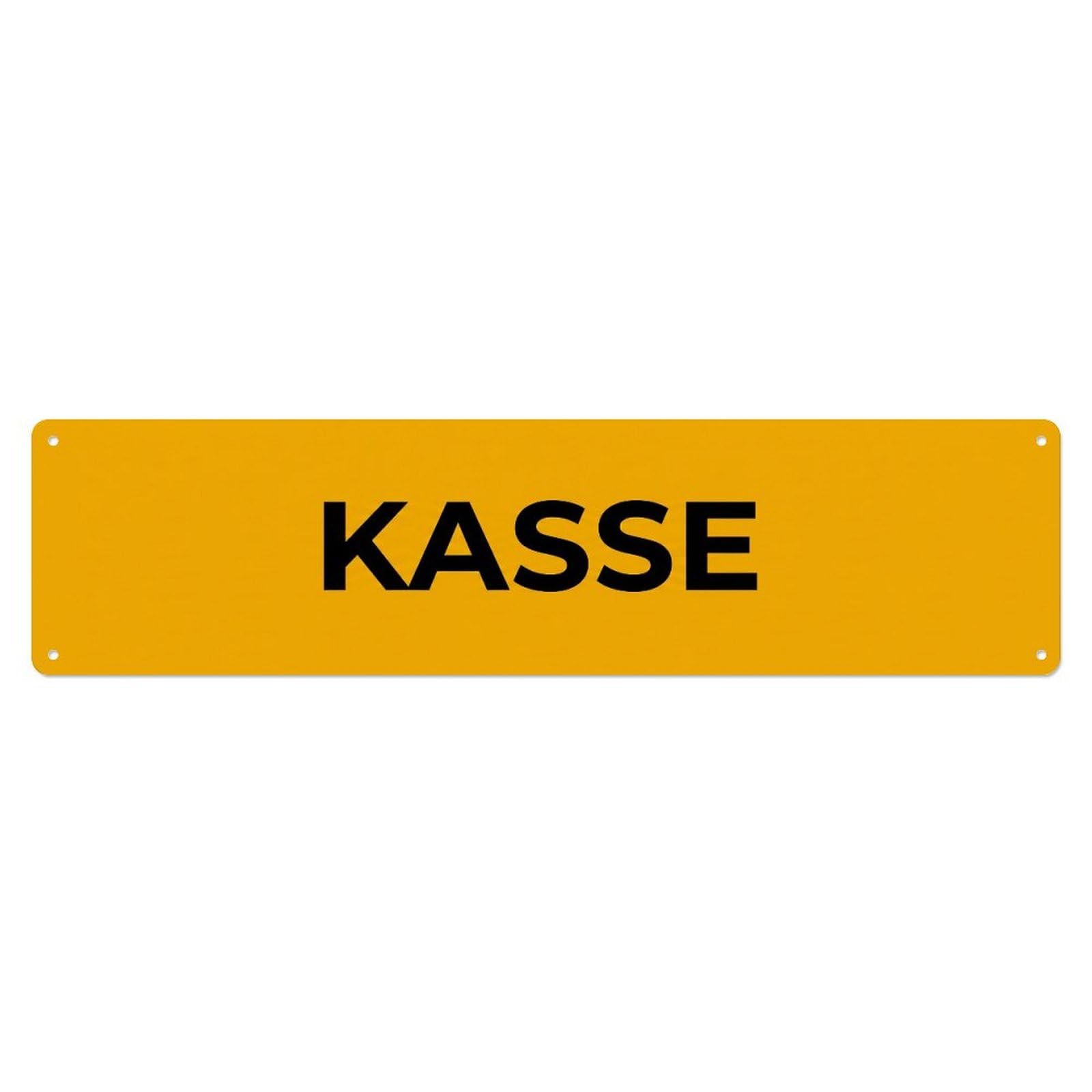 Metal Tin Sign Kasse Checkout Payment Counter