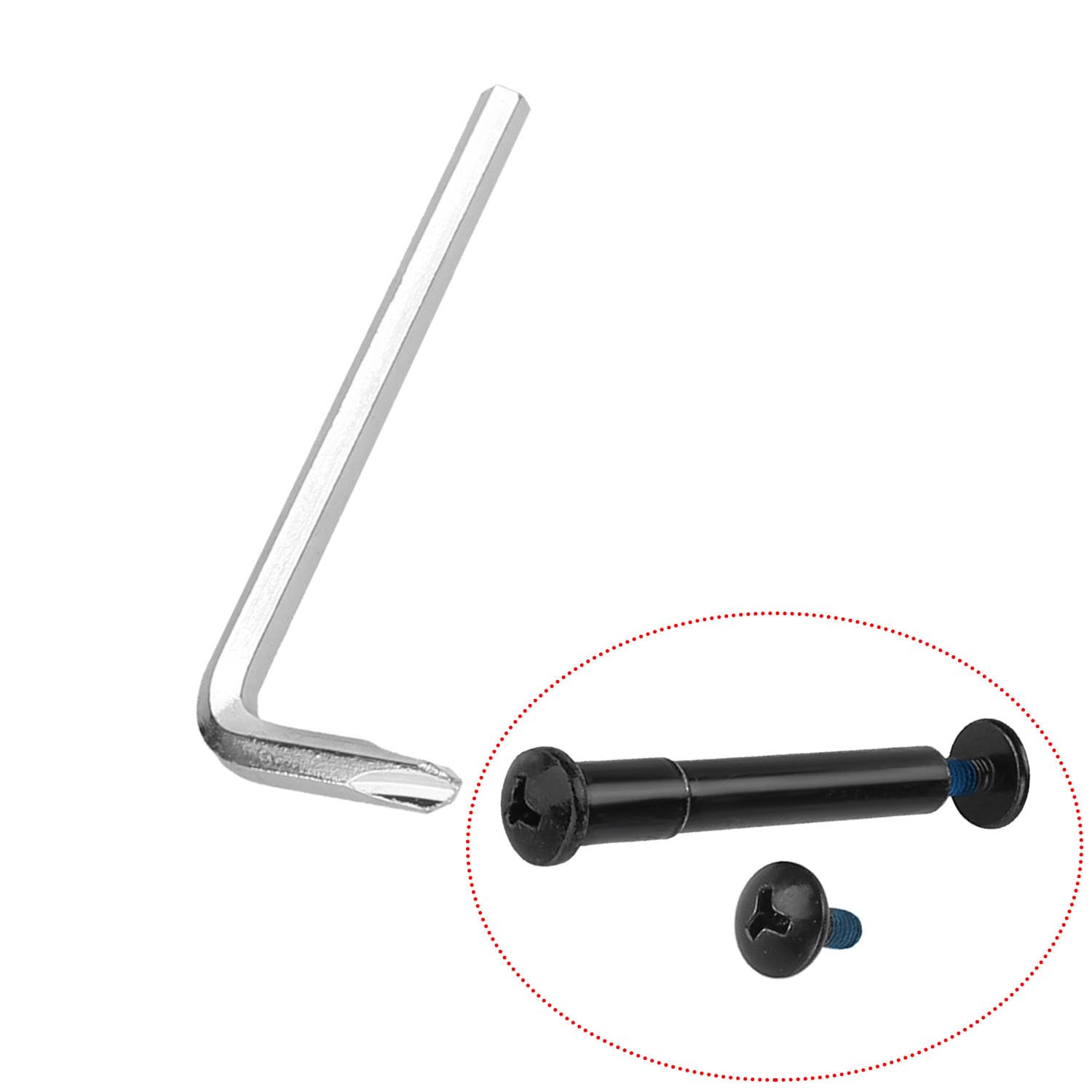 TREFAN Tornillo de bloqueo plegable en forma de Y y destornillador para Xiaomi M365, Pro, Pro2, 1S, Essential Lite