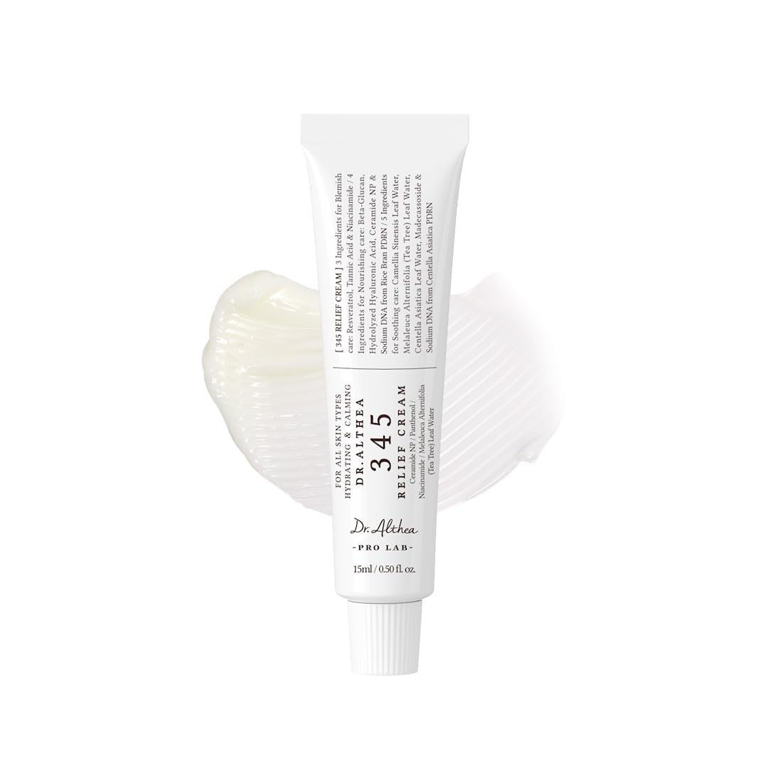 Dr.Althea 345 Relief Cream | Daily Face Moisturizer for Soothing Recovery and Blemish Care with PDRN & Niacinamide | Korean Vegan Skin Care for All