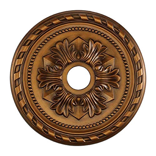 New Product Elk M1005AB Ceiling Medallion, 21.5W X 21.5D X 1.5H, Antique Brass