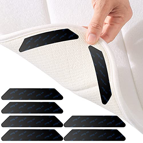 24 Piezas Pinzas para Alfombras, Antideslizante Alfombras Pinzas, Adhesivo de Alfombra Antideslizante para alfombras de Pisos de Madera Cover