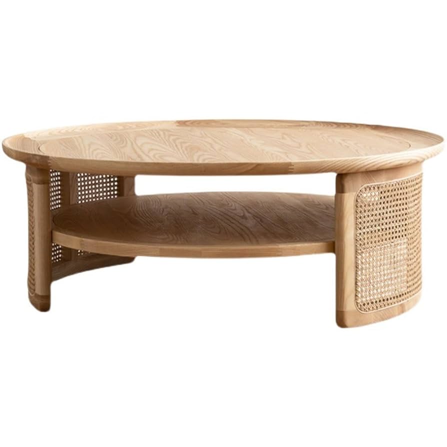 Amazon.com: Coffee Table Small Nordic Retro Rattan Solid