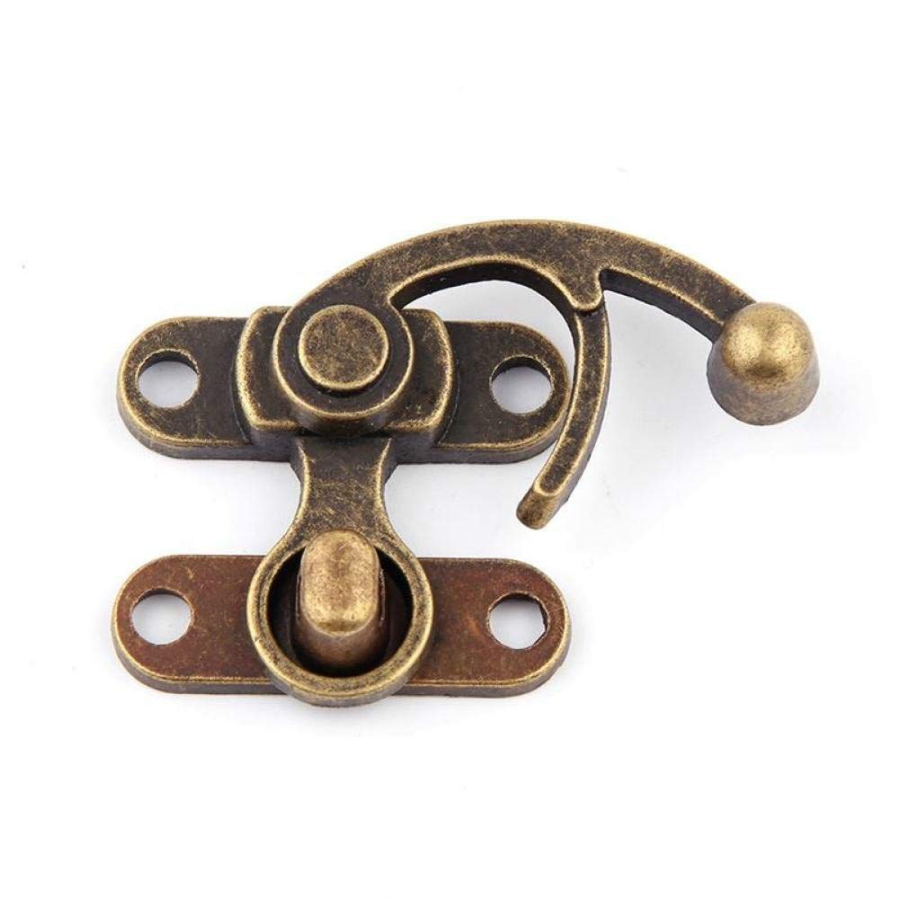Froiny 10Pcs Antique Vintage Lock Clasp Hook Hasp 38 * 45Mm Swing Arm For Wooden Box