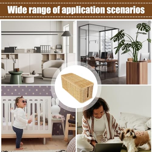 Boîte à cordons pour le salon et la télévision, panier de rangement intérieur pour sol