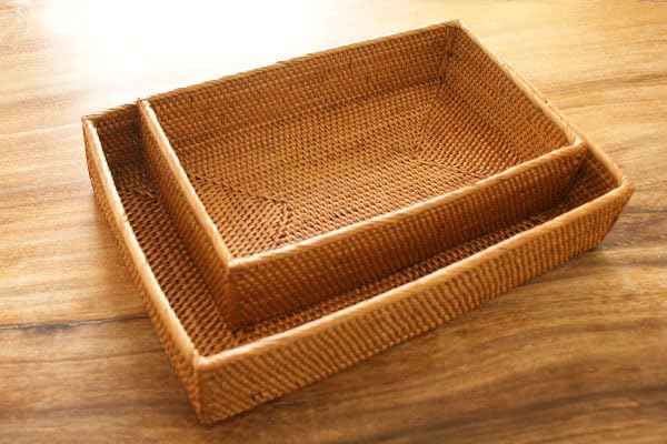 Amazon.co.jp: ES-STYLE アタ トレイ型バスケット スクエア お菓子入れ