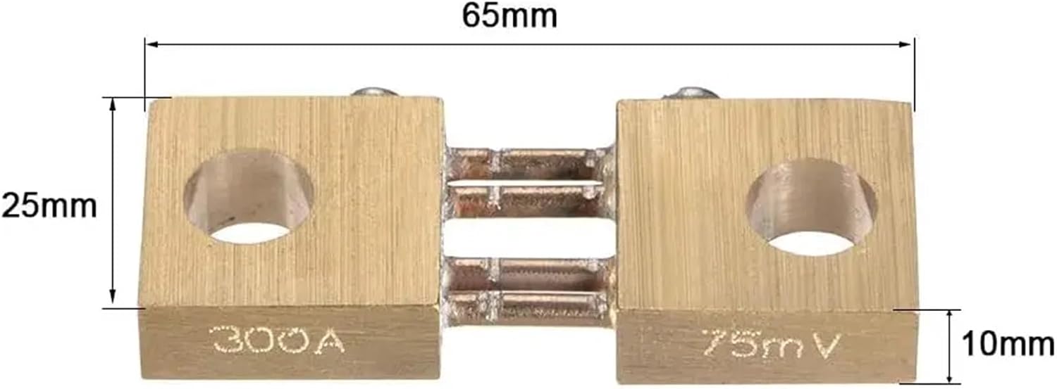 Shunt Resistor 300A 75mV for DC Current Ammeter Analog Panel Meter External FL-19 Shunt Divider 1pCS