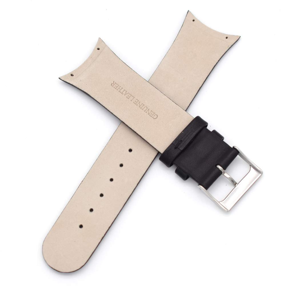 Genuine Leather Watch Strap Replacement for Skagen - 582X, 583X, 983X Series (Black)