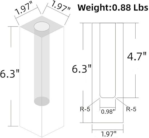 Miniatura 7 de HLYU Jarrones acrílicos para flores, florero rombo, decoración estética de habitación, decoración moderna para el hogar, la oficina y la boda (rosa)