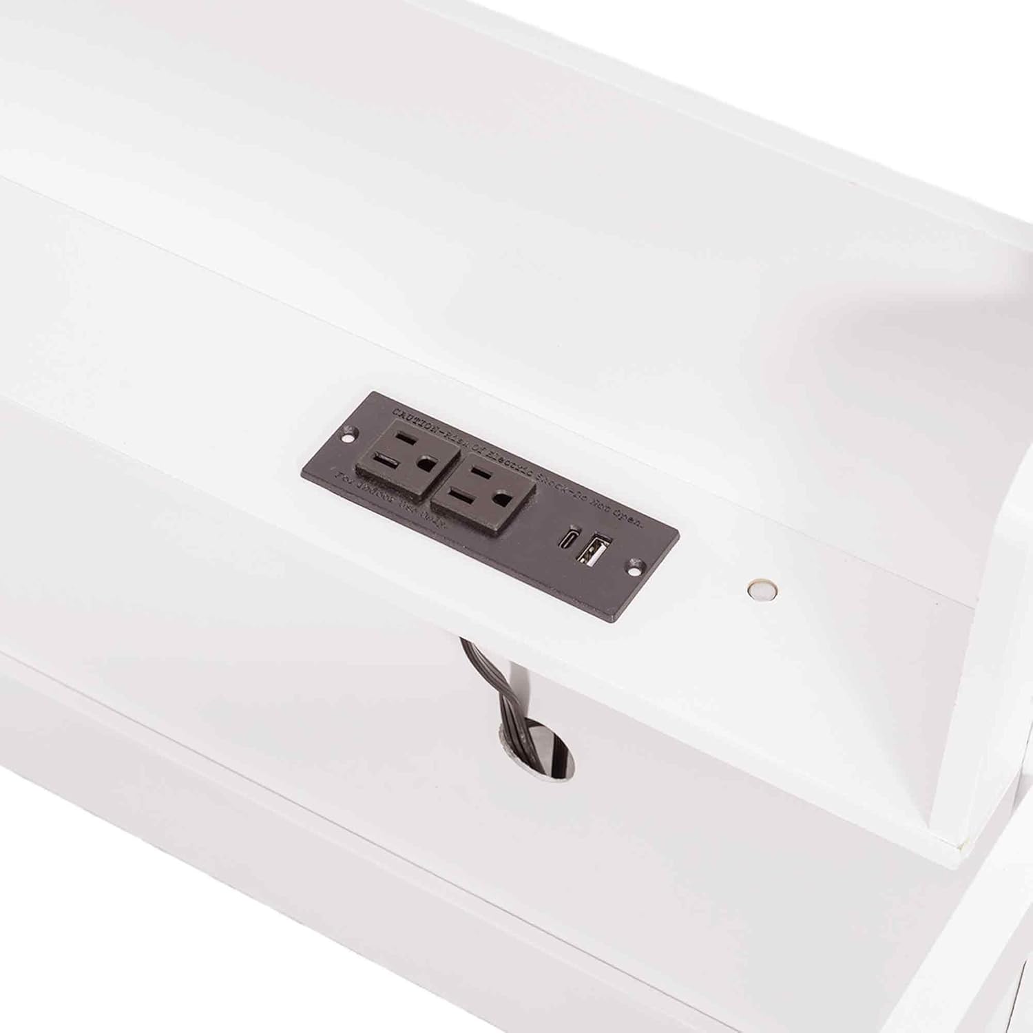 LUMISOL Queen Over Queen Bunk Bed with Storage Shelves and USB Ports, Solid Wood Bunk Bed with Ladder and Guardrails for Kids Teens Adults, No Box Spring Needed, White