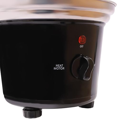 Miniatura 6 de Máquina de fuente de chocolate de 3 niveles para fiestas, fuente eléctrica de fondue de chocolate de acero inoxidable con 6 tenedores y bandeja de
