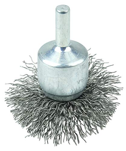Image of Weiler 11142 2 inch Circular Flared Crimped Wire End Brush, .014 inch Steel Fill, Made in the USA