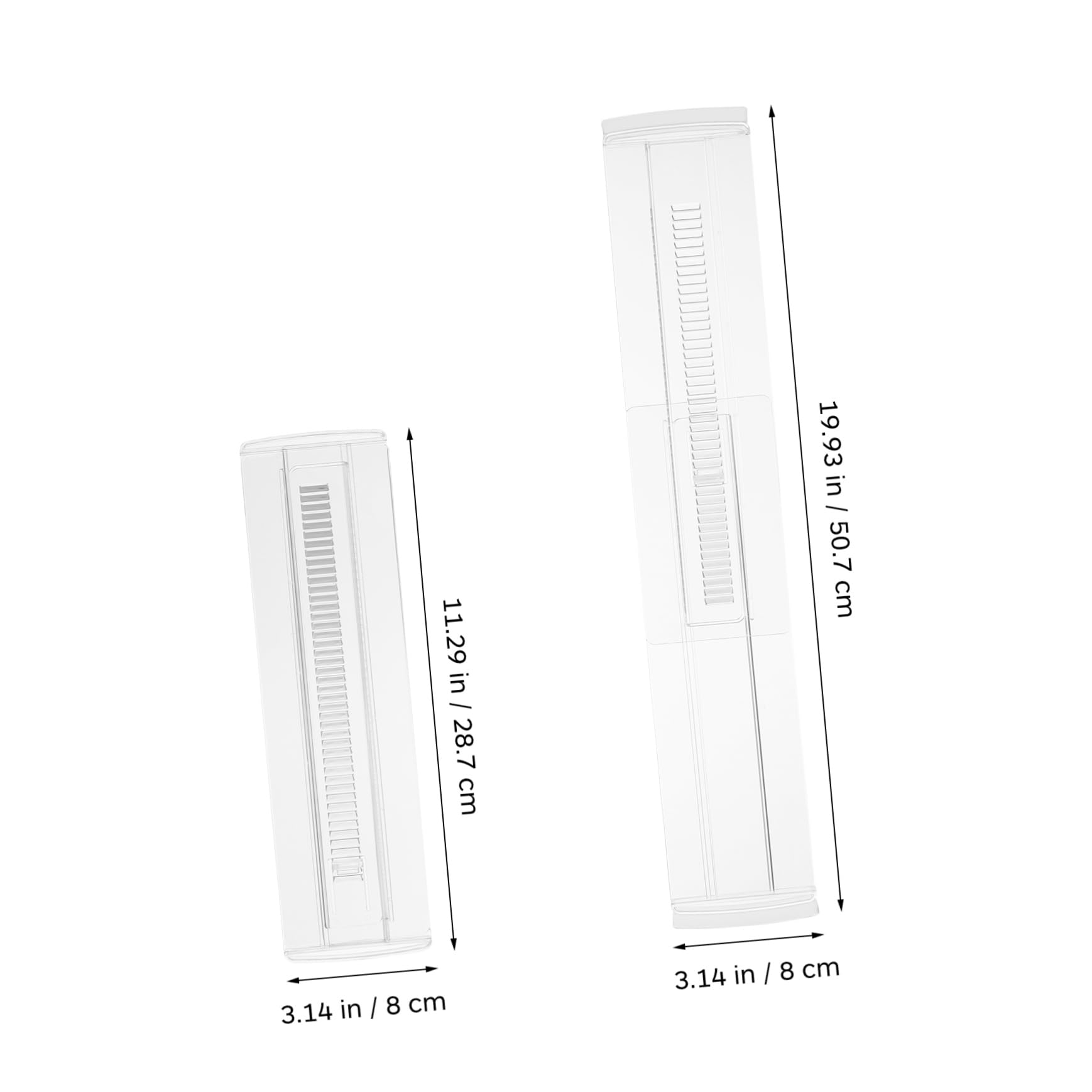 IMIKEYA 6 Divisores de Cajones de Plástico, Ajustables y Resistentes, para Ropa y Cubiertos, Organizador para Dormitorio y Cocina