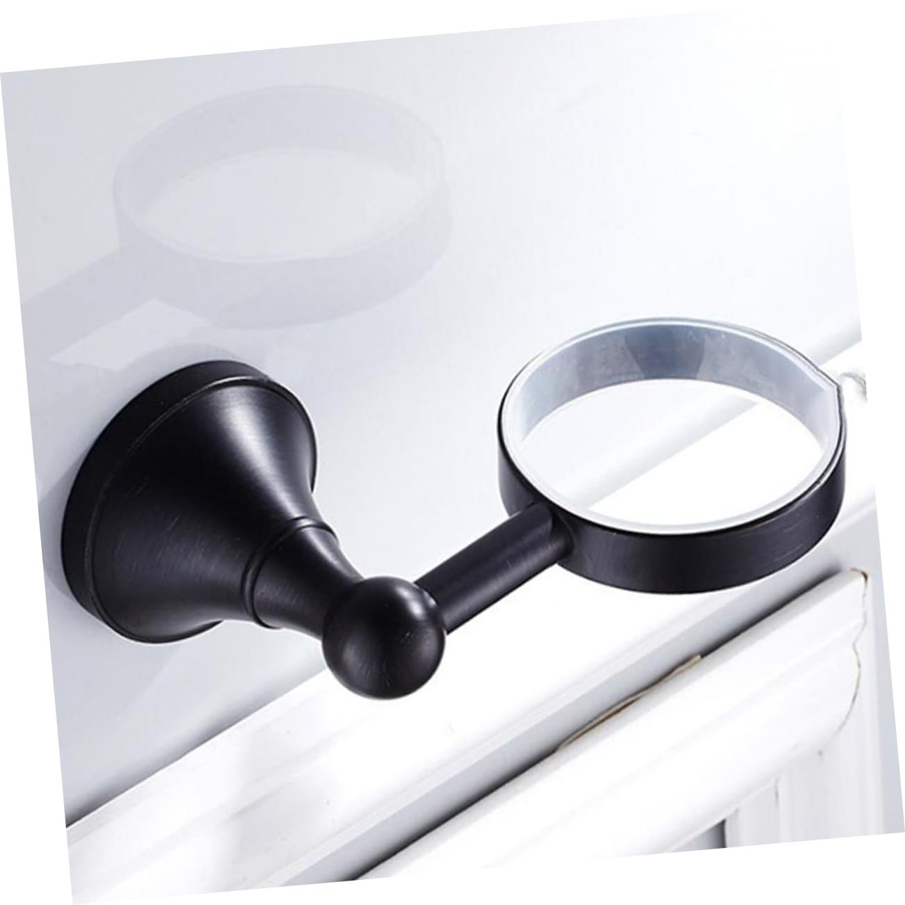 Portavasos Retro De Cerámica Portavasos Individual para Baño Soporte para Vaso De Cepillo De Dientes para Pared De Cocina