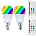 Produktbild YAKAiYAL E14 RGBW LED Birne G45 3W Kaltweiß RGB 12-Farbwechsel SES E14 A45 Lampe 2 Modus für Stimmung Beleuchtung 2-Pack MEHRWEG