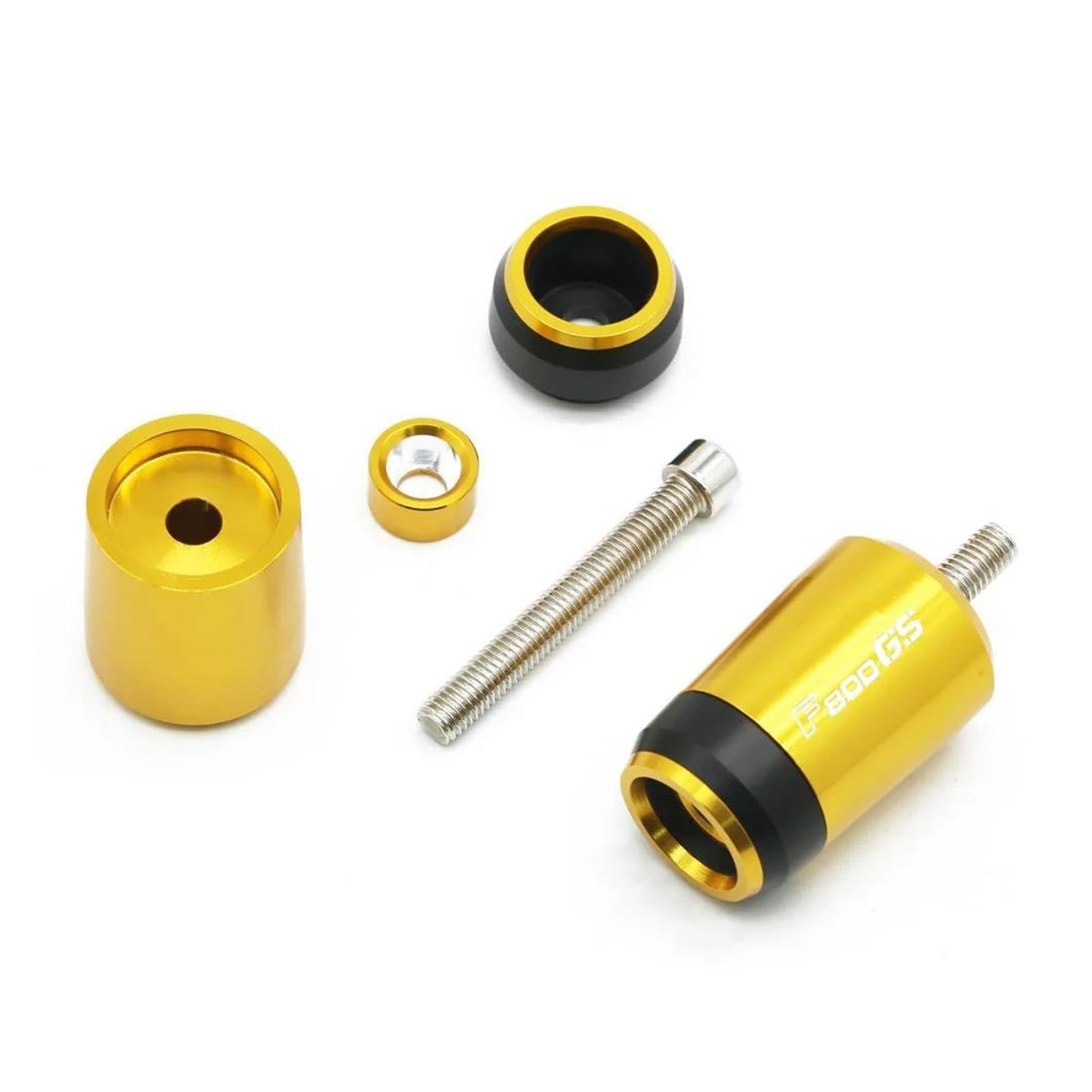 Tappo Di Presa Per BM&W F800GS F 800 GS F800 GS F650GS Motocicletta 7/8''22MM Manopole Manubrio Tappo Terminale Impugnatura Manubrio(Black)