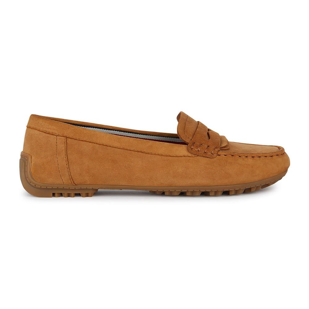 Geox Women's D KOSMOPOLIS + Grip Moccasin, Cognac, 39 EU, Cognac, 6 UK